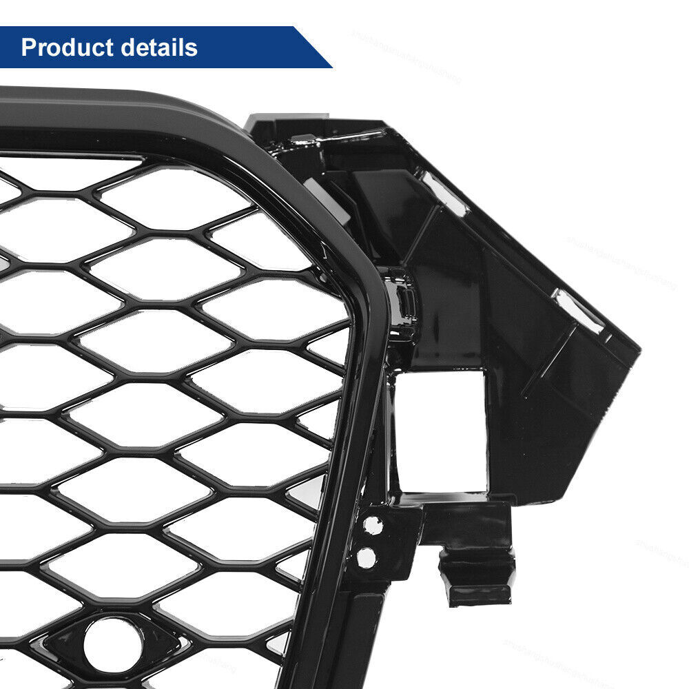For Audi A4 B8.5 RS4 S4 2013 -2016 Front mesh Bumper grille Sport Mesh RS4 Blac