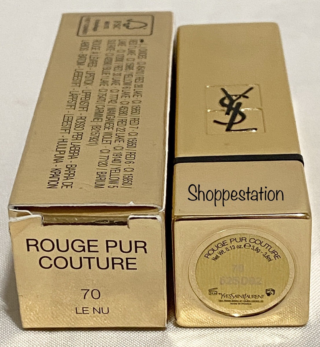 Yves Saint Laurent Rouge Pur Couture Satin Lipstick Shade 70 LE NU
