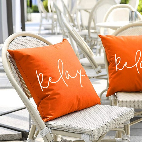 Funda de Cojín Exterior Impermeable EE. UU. Funda de Almohada de Jardín Resistente al Agua Relax - Imagen 20 de 26