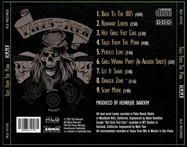 TALES FROM THE P@RN "H.M.M.V." CD Skid Row Ratt Motley Crue Dokken Poison 80's Foto 2 de 4