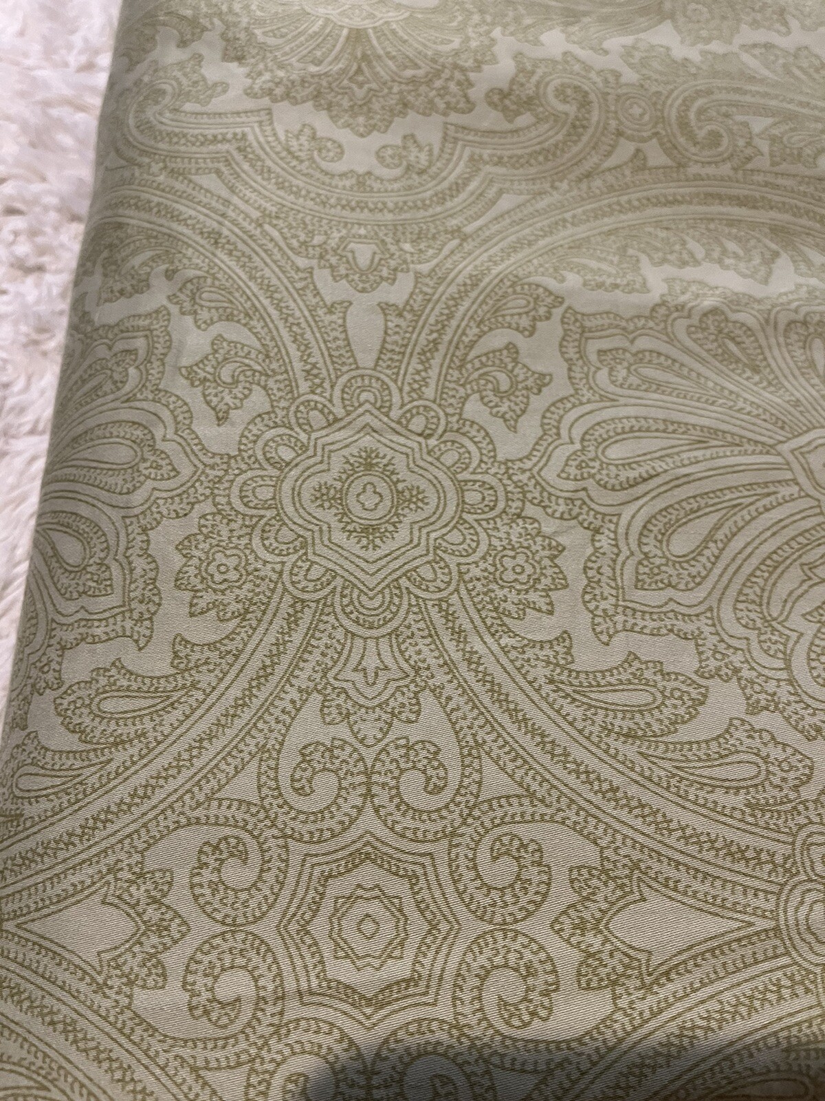 American Living BLAKLEY Italian Cypress OLIVE GREEN King Flat Sheet