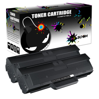 2 Toner Cartridge replace for HP W1105A 105A Laser MFP 135a 135w 137fnw
