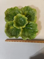 Vintage Kaldun & Bogle Hand-painted-Crafted Cabbage Chip Dip Relish