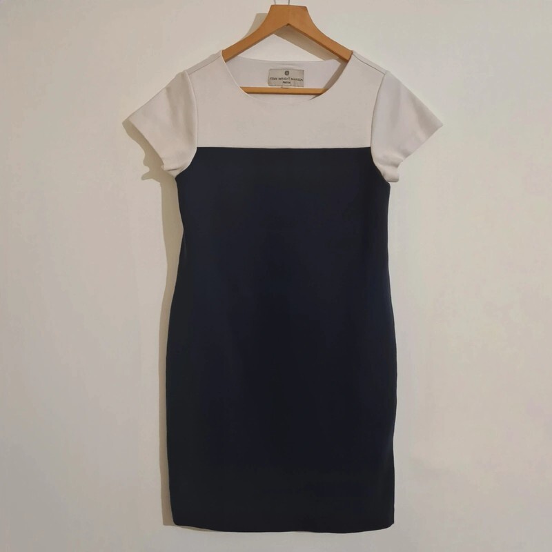 Fenn Wright Manson Petite Womens Size UK 10 Black White Wool Blend