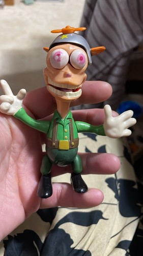1993 Ren & Stimpy ARMY “REN HOEK” Bug Eyed figure & Helmet - Picture 2 of 3