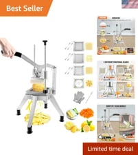 Multipurpose Stainless Steel French Fry Cutter & Dicer for Restaurant & Home Use