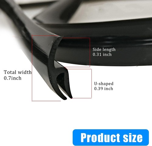 1.8M For Dodge Rubber Car Front Windshield Panel Seal Strip Moulding Trim - Foto 8 di 13