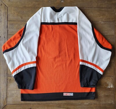 Maillot Vintage CCM Maska Mesh Des Philadelphia Flyers (LNH) – Taille M, Fabriqué Aux USA