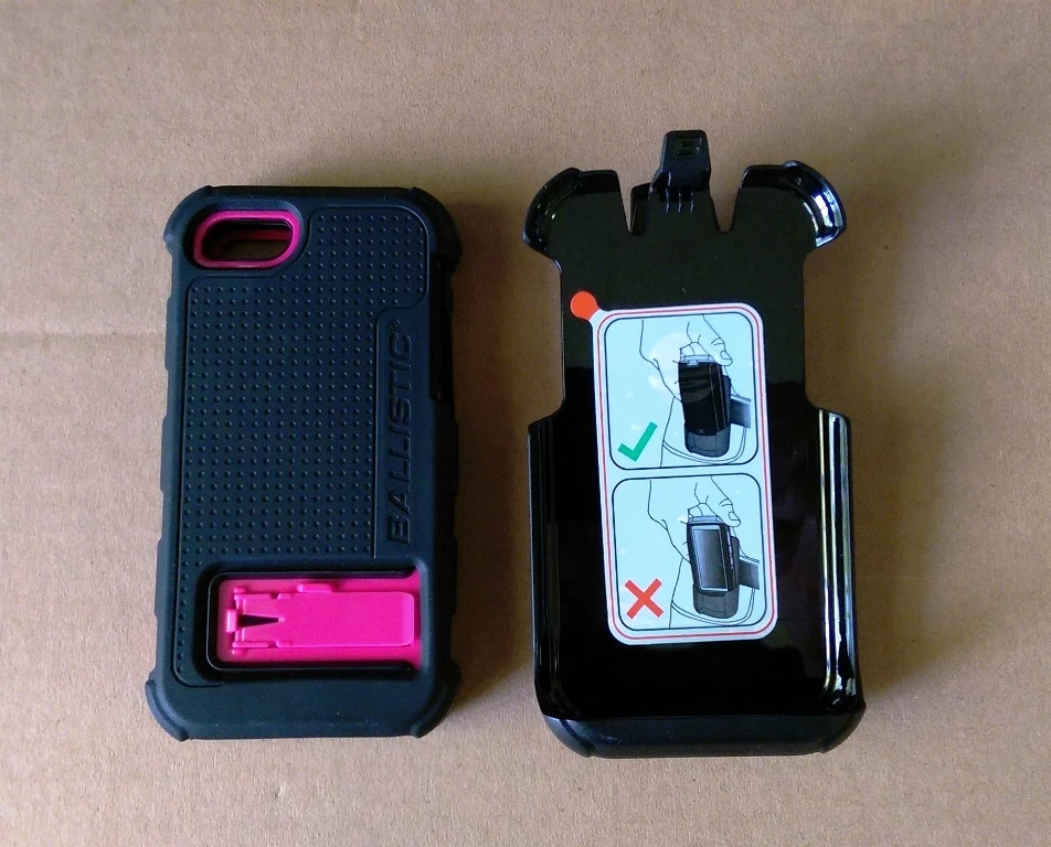 Ballistic Protective I-Phone 5/5S Case Rugged Swivel Holster Clip Hard Core NEW - Image 2 of 3
