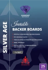 Crystal CLEAR COMIC BACKER BOARDS, Diamond Defense CURRENT AND SILVER AGE