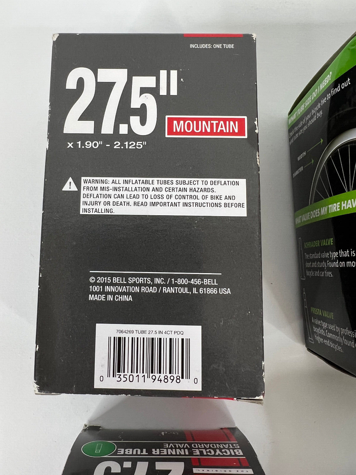 Lot of 4 27.5" Bicycle Tire Tubes Bell Slime Good Year Brands eBay