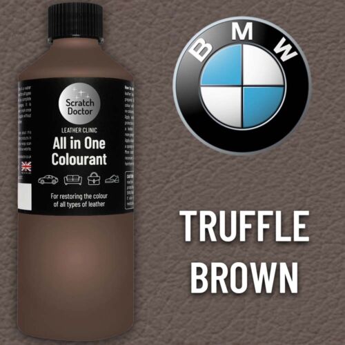 Leather Paint for BMW Car Seat TRUFFLE BROWN All in One 250ml Dye for Repairing. - Afbeelding 1 van 6