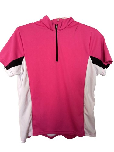 Crane Sports Athletics Wear White & Pink Cycling Jersey Women's