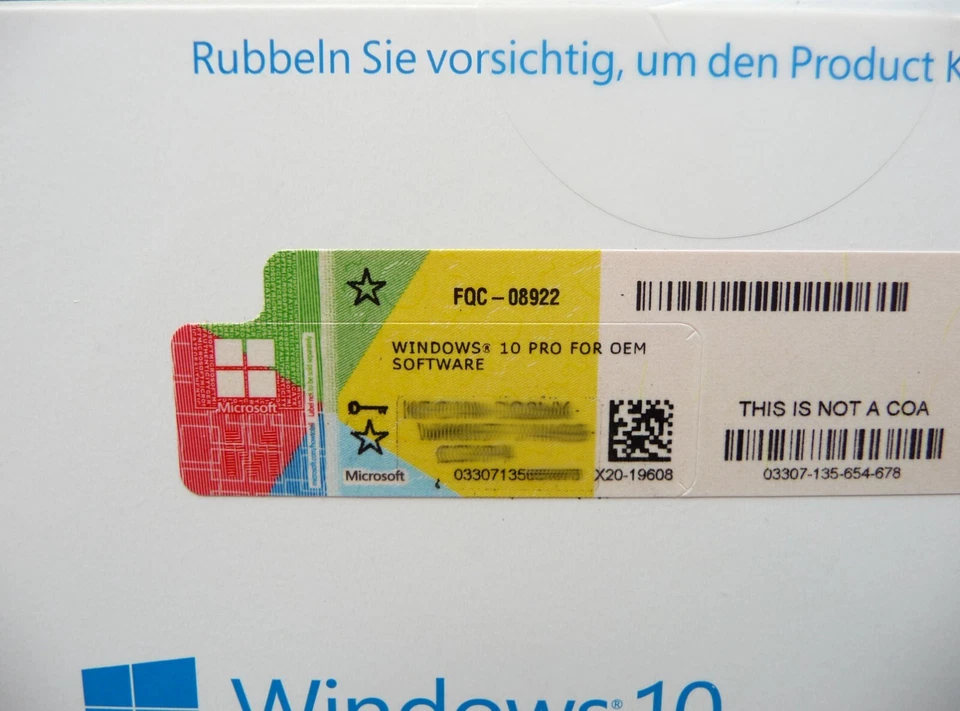 Microsoft Windows 10 Professional - 64Bit - mit DVD - SB/OEM - Deutsch - Pro - Bild 2 von 2