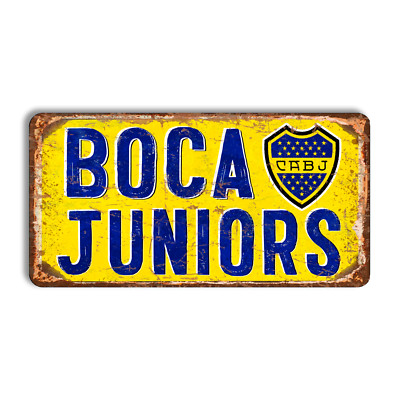 Metal sign Boca Juniors vintage Boca Juniors home stadium Bombonera stadio CABJ