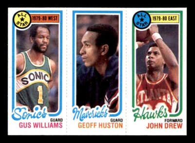 1980 Topps Basketball #171 Williams Huston Drew NM/MT *e5