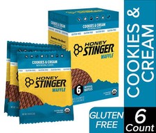 Honey Stinger, Organic Gluten Free Snack Waffles, 6 Count, Free Shipping