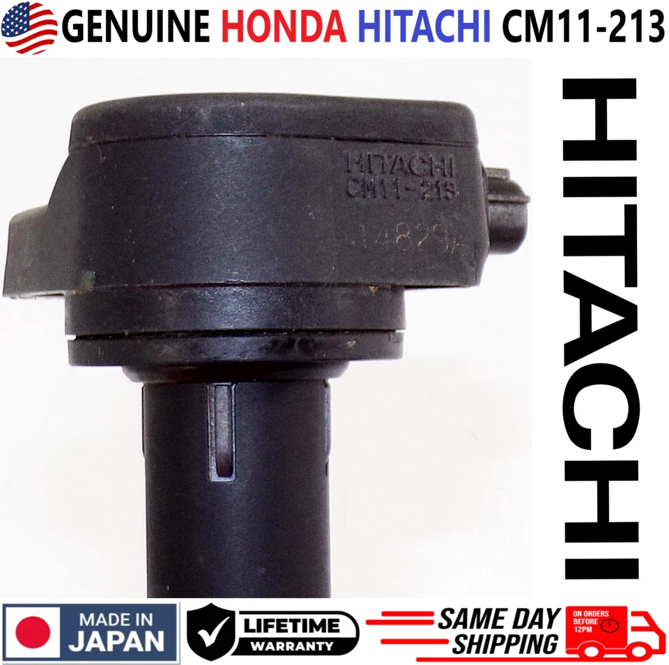 GENUINE HONDA Hitachi x1 Ignition Coil For 2008-2017 Honda & Acura 3.5L 3.7L V6 - Image 3 of 4