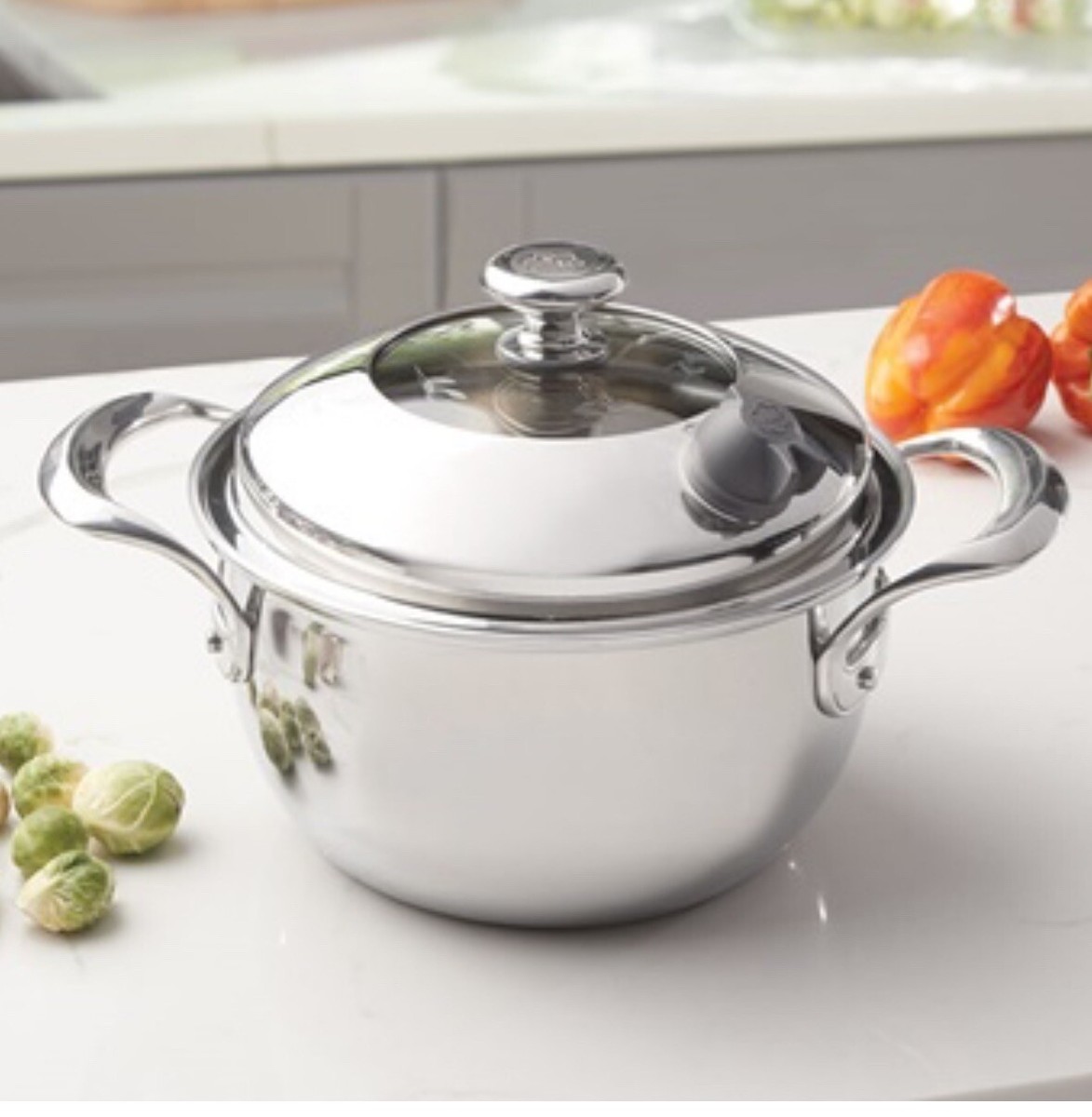 VIDA SANA® 5-PLY STAINLESS STEEL COOKWARE 4-Qt. Casserole