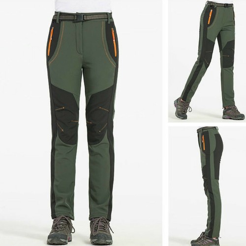 Lady Hiking Pants Fleece Lined Waterproof Trousers Windproof Outdoor Soft Shell - Picture 12 of 15