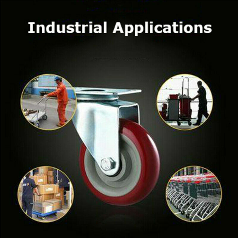 AU 2" 3" 4" Castor Wheels Swivel/Brake Castors Heavy Duty Caster