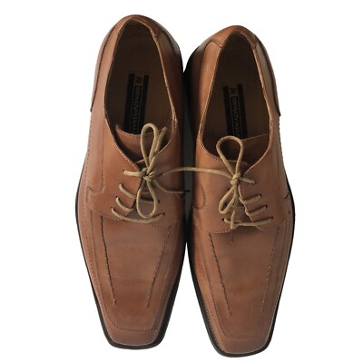 Stacy Adams Brown Leather Corrado Bike Toe Lace Up Oxford  display picture 2