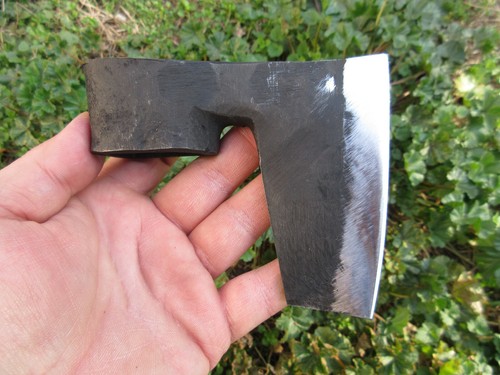 0.77 Lbs FORGED BEARDED CAMPING AXE HEAD VIKING TOMAHAWK HATCHET HUNTING TOOL - Picture 4 of 10