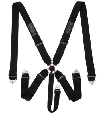 SFI 5-Punkt Renn-Gurt Sicherheitsgurt Flugzeug Camlock F1 F2 - Schwarz STR
