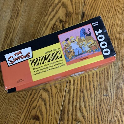 The Simpsons Family Photomosaics Puzzle 1000 Piece Robert Silvers