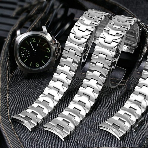 24mm Bracciale in Acciaio Inossidabile Cinturino per Panerai Luminor PAM  411 111 PAM382 | eBay