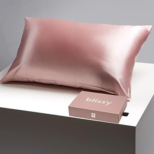 Blissy Silk Pillowcase - 100% Pure Mulberry Silk - 22 Momme 6A High-Grade Fibers-image