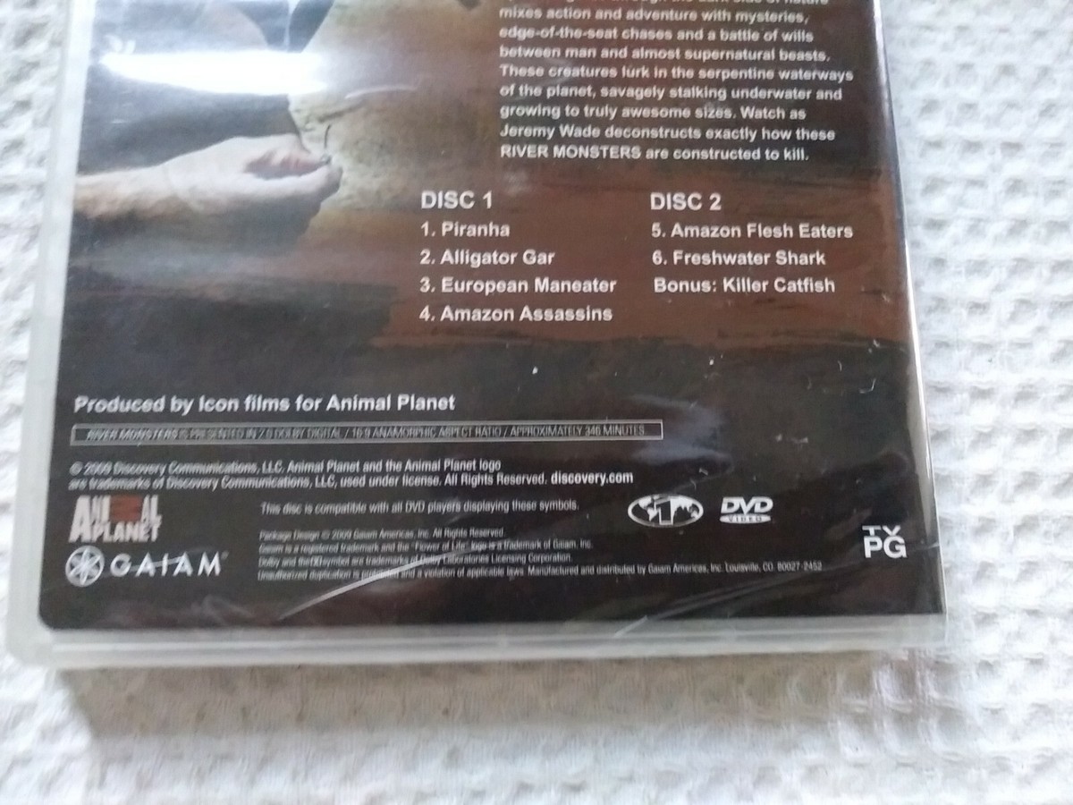 River Monsters (DVD 2009, 2-Disc Set W/S) Jeremy Wade NEW Sealed