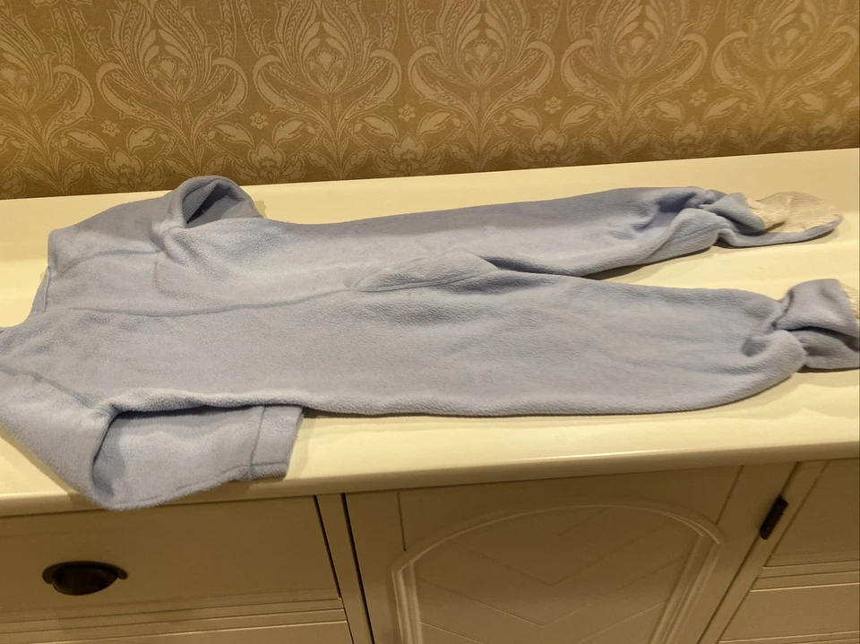 Ropa de dormir Lands’ End unisex para niños pequeños talla 3T azul de una pieza de poliéster Foto 3 de 4