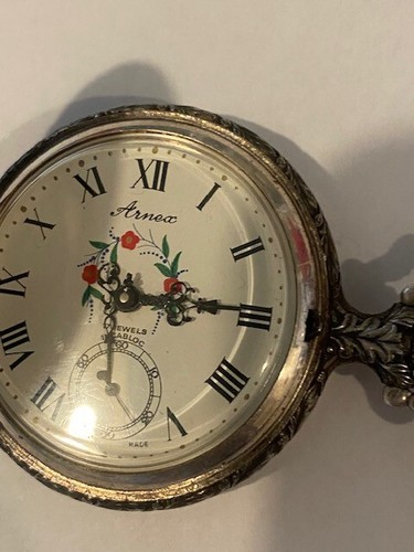 Working Vintage 1950's Arnex Swiss Pocket Watch~Deer not working - 第 3/12 張圖片