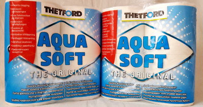 Thetford Aqua Soft  8 Rollen Camping Toilettenpapier WOMO,Caravan,Boot,Camping