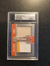 BOURQUE/ORR 2010 Famous Fabrics DOUBLE MEMORABILIA CN# 01/09 SN# 0671/5000 