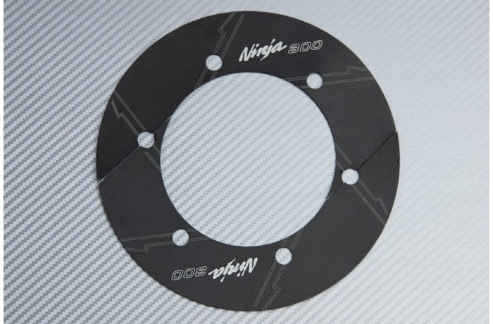 Protection poulie alu noir Kawasaki Ninja 300 R contre débris de route