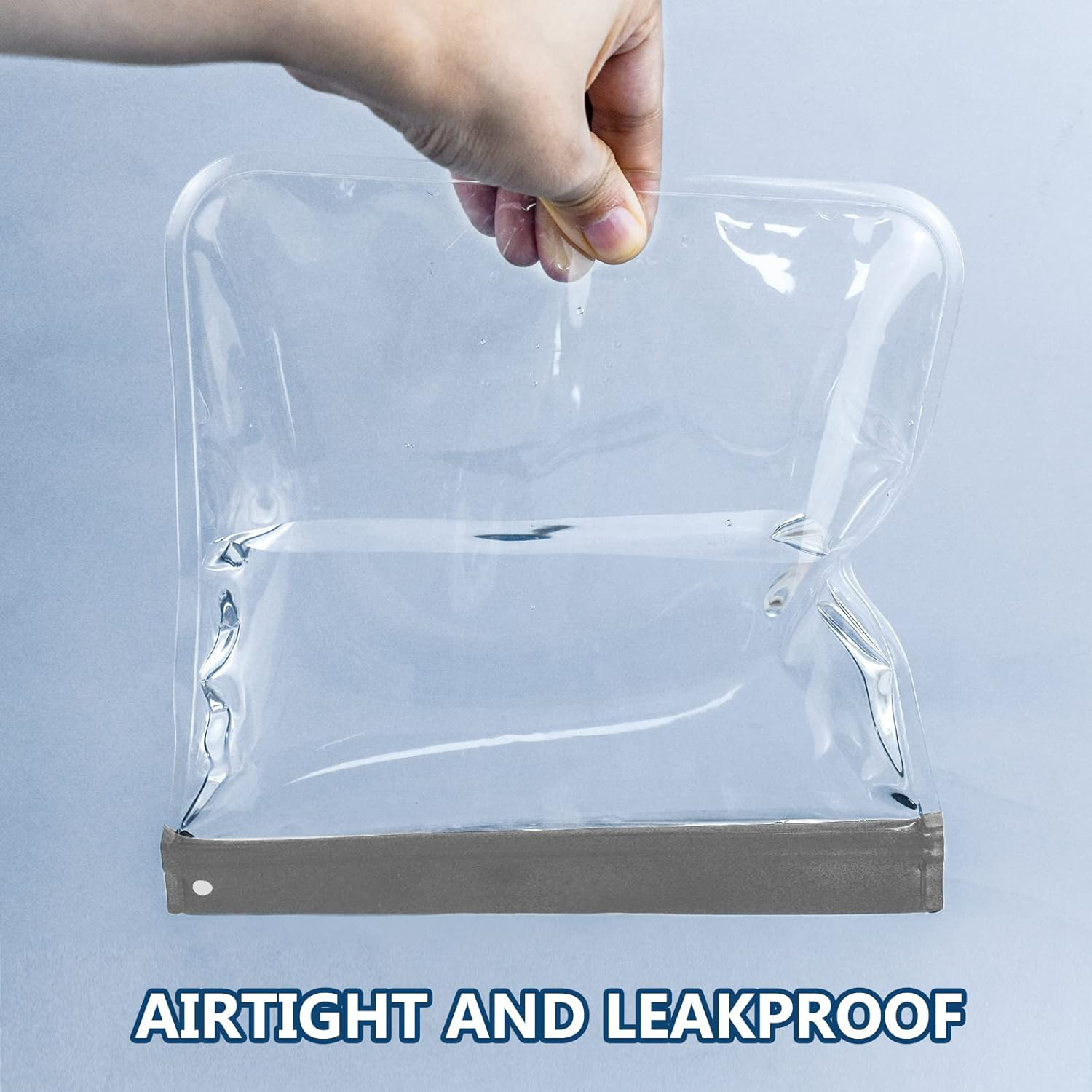 2pcs Clear Travel Toiletry Bags, Airport Security Liquids Bag Travel