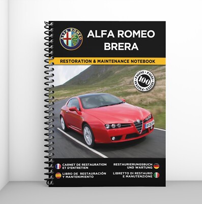 ALFA ROMEO BRERA : Restaurierungsnotizbuch - KOSTENLOS VERSAND MIT HERMES !