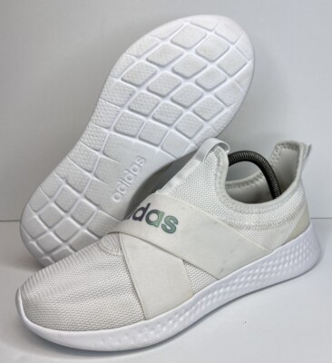 Adidas Puremotion Adapt White Running Slip-On Sneakers HO2008 Womens Size 9