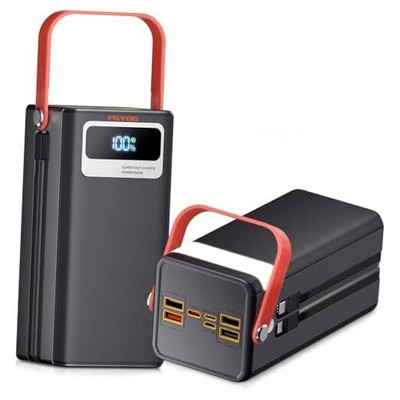 Portable Power Station, 27,000mAh Outdoor Generator with Built in Cable