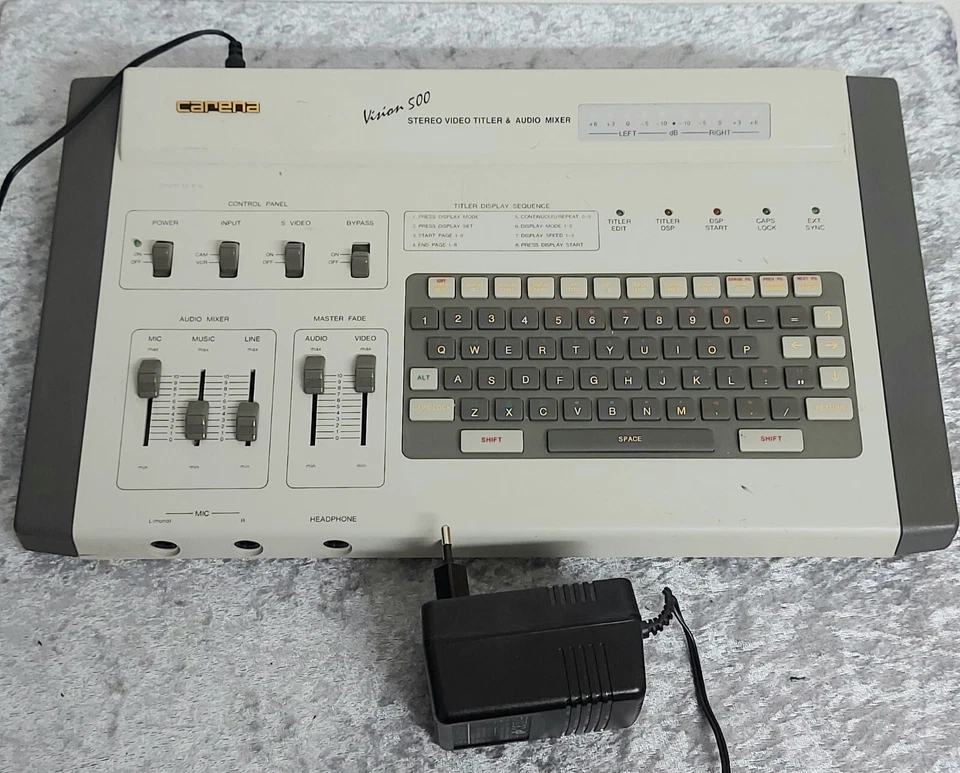 Carena Vision 500 Stereo Video Titler & Audio Mixer 