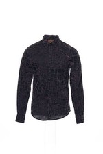 Vintage Red Purple Abstract Button Down Shirt Sport S 59