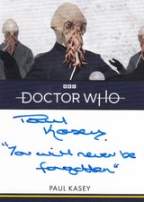 2023 Doctor Who Series 1 -4 Inscription Card Autographed by Paul Kasey as Ood #2