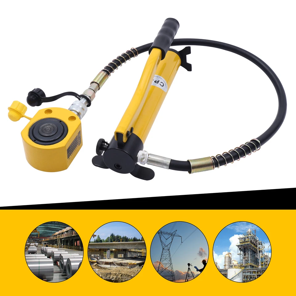 Gato hidráulico 20T, bomba hidráulica manual y gato hidráulico multisección Foto 3 de 4