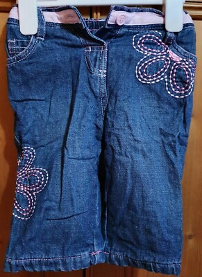 Girls Butterfly Jeans Age 3-6months