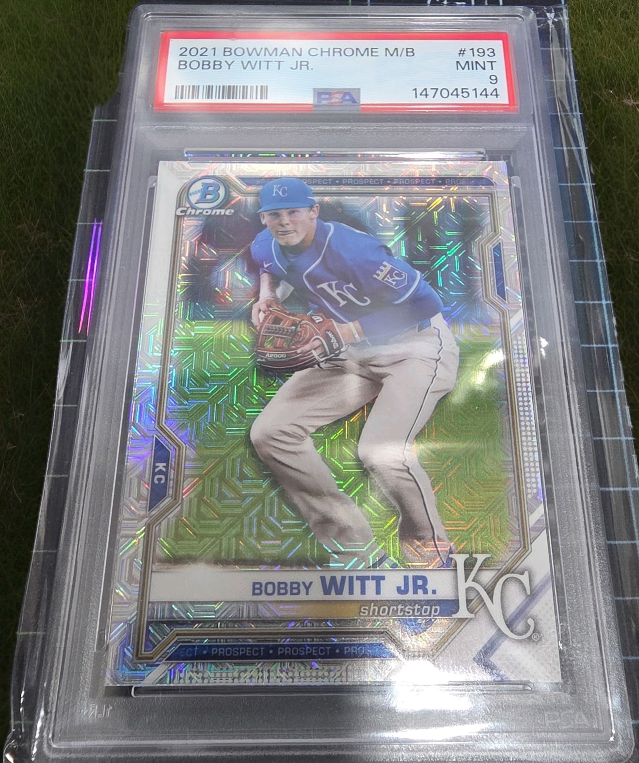 2021 Bowman Chrome - Prospects Bobby Witt Jr. #BCP-193 Mojo Refractor (RC)
