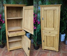 🩷 Superb! Old Antique Pine 2 Door Cupboard-Linen/Larder/Home Office/Bathroom 🩷