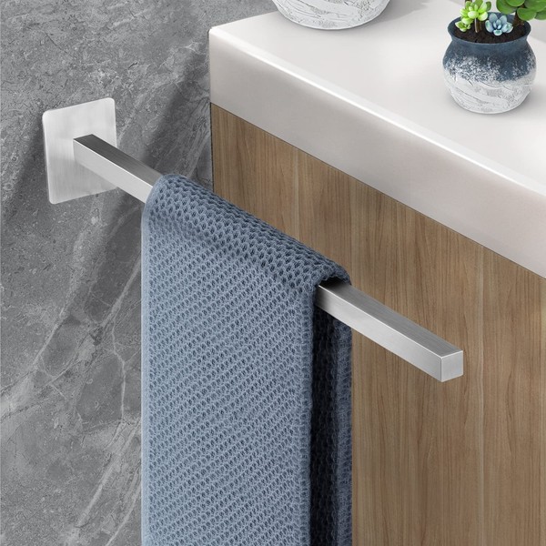 Handtuchhalter Einarmig Edelstahl Selbstklebend Ohne Bohren Bad 39Cm 390X90X78Mm-image