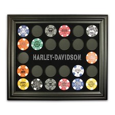 Harley-Davidson Black 26 Poker Chip Collector's Frame 6927
